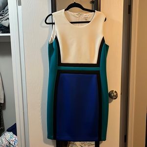 Calvin Klein color block dress